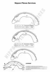 Комплект тормозных колодок NPS купить