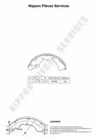 Комплект тормозных колодок NPS купить