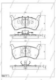 Комплект тормозных колодок, дисковый тормоз NPS купить