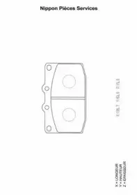 Комплект тормозных колодок, дисковый тормоз NPS купить