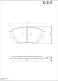 Комплект тормозных колодок, дисковый тормоз NPS купить