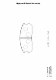 Комплект тормозных колодок, дисковый тормоз NPS купить