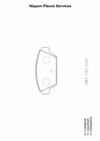 Комплект тормозных колодок, дисковый тормоз NPS купить