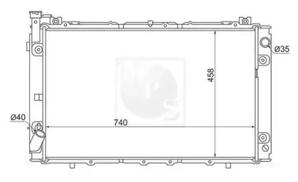 Радиатор, охлаждение двигателя NPS купить