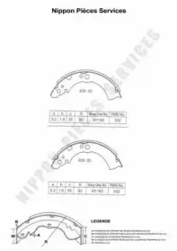 Комплект тормозных колодок NPS купить