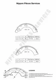 Комплект тормозных колодок NPS купить