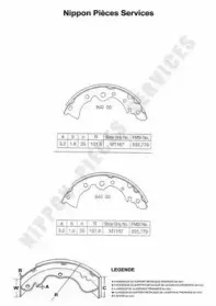 Комплект тормозных колодок NPS купить