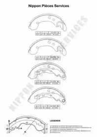 Комплект тормозных колодок NPS купить