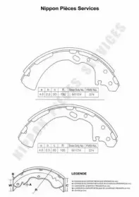 Комплект тормозных колодок NPS купить