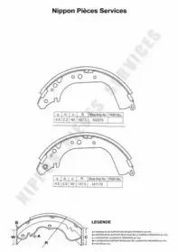 Комплект тормозных колодок NPS купить