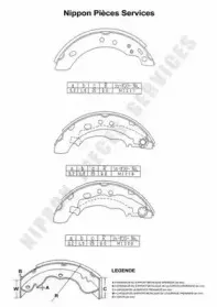 Комплект тормозных колодок NPS купить