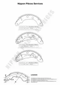 Комплект тормозных колодок NPS купить
