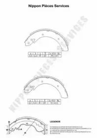 Комплект тормозных колодок NPS купить