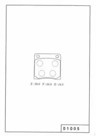 Комплект тормозных колодок, дисковый тормоз NPS купить