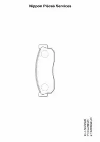 Комплект тормозных колодок, дисковый тормоз NPS купить