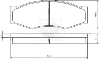 Комплект тормозных колодок, дисковый тормоз NPS купить
