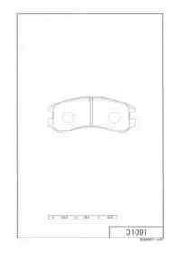 Комплект тормозных колодок, дисковый тормоз NPS купить