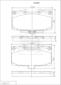 Комплект тормозных колодок, дисковый тормоз NPS купить