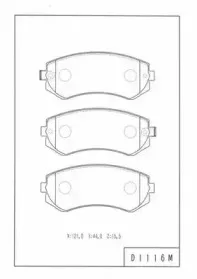 Комплект тормозных колодок, дисковый тормоз NPS купить
