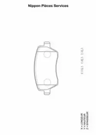 Комплект тормозных колодок, дисковый тормоз NPS купить