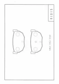Комплект тормозных колодок, дисковый тормоз NPS купить