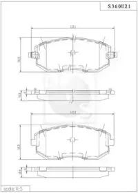 Комплект тормозных колодок, дисковый тормоз NPS купить