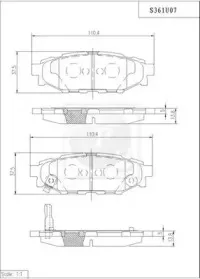 Комплект тормозных колодок, дисковый тормоз NPS купить