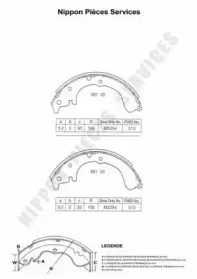 Комплект тормозных колодок NPS купить
