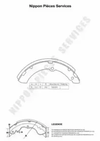 Комплект тормозных колодок NPS купить