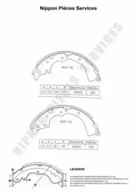 Комплект тормозных колодок NPS купить