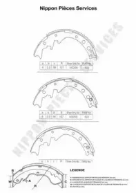 Комплект тормозных колодок NPS купить