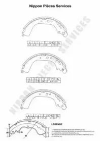 Комплект тормозных колодок NPS купить