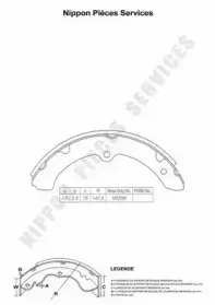 Комплект тормозных колодок NPS купить
