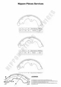 Комплект тормозных колодок NPS купить