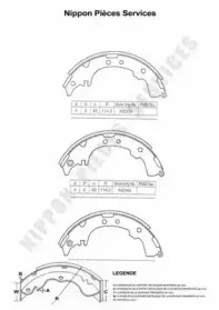 Комплект тормозных колодок NPS купить