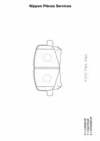 Комплект тормозных колодок, дисковый тормоз NPS купить