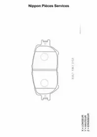 Комплект тормозных колодок, дисковый тормоз NPS купить