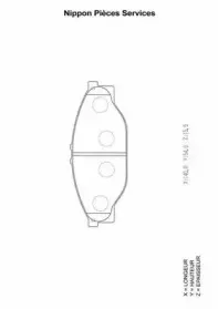 Комплект тормозных колодок, дисковый тормоз NPS купить