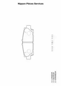Комплект тормозных колодок, дисковый тормоз NPS купить