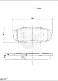 Комплект тормозных колодок, дисковый тормоз NPS купить