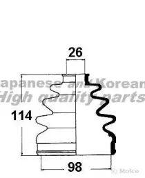 Комплект пылника, приводной вал ASHUKI купить