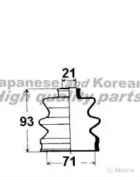 Комплект пылника, приводной вал ASHUKI купить