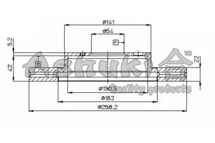 Тормозной диск ASHUKI купить
