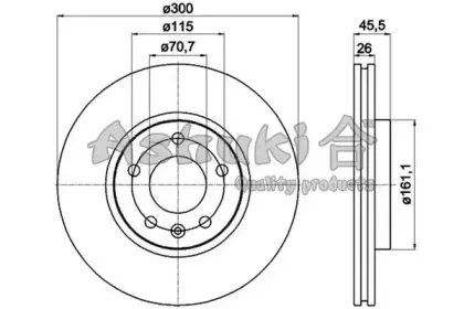 Тормозной диск ASHUKI купить