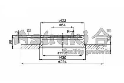 Тормозной диск ASHUKI купить