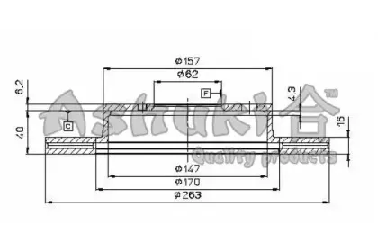 Тормозной диск ASHUKI купить