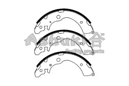 Комплект тормозных колодок ASHUKI купить