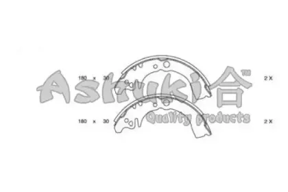 Комплект тормозных колодок ASHUKI купить