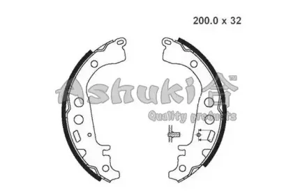 Комплект тормозных колодок ASHUKI купить