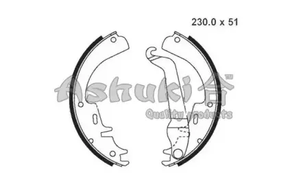 Комплект тормозных колодок ASHUKI купить